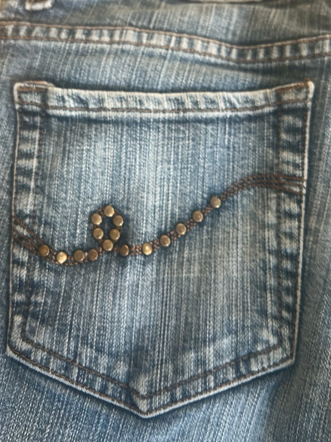 Blå bootcut jeans från RW&CO - 3