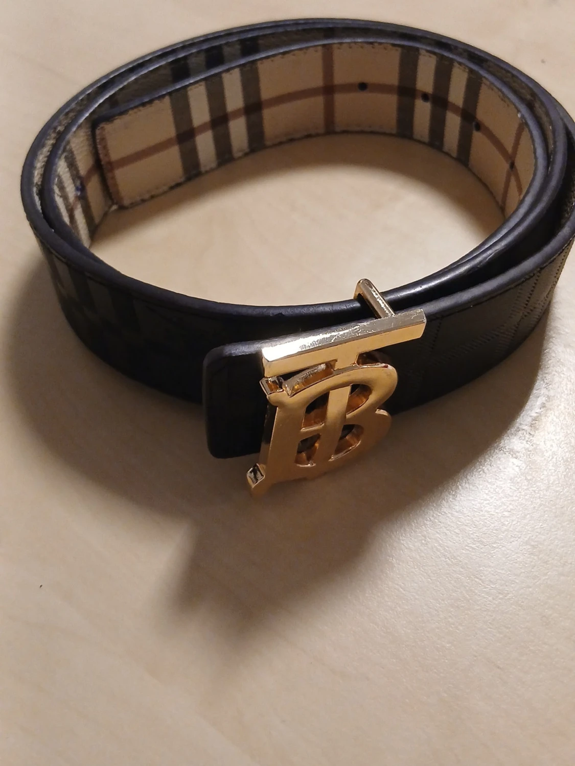 Burberry bälte med rutigt mönster - 1