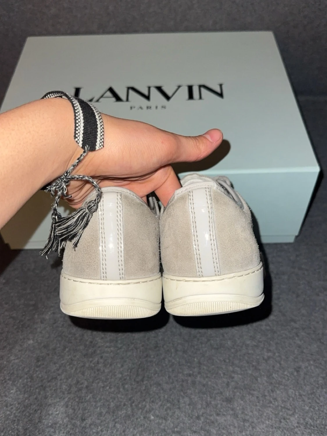 Grå sneakers från Lanvin - 3