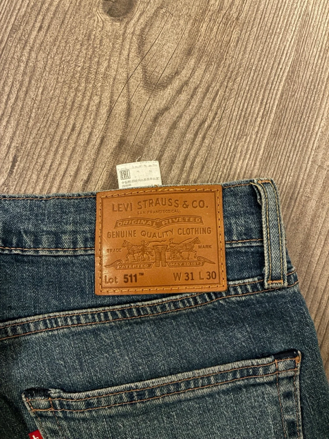 Blå raka jeans från Levi's 511 - 4