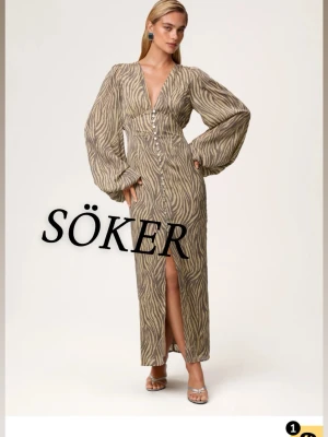 Adoore Klänning Zebra - Söker denna klänningen i samma modell och färg i storlek 36-38. Helst runt 700