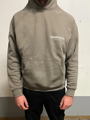 Essentials Hoodie - Helt ny Essentials hoodie för män, Aldrig använd helt ny och fräsch. Storlek S men passar även M. Väldigt skön och bekväm hoodie, rekommenderar starkt. En ny i butik kostar 1499 kronor. Hör av er vid intresse/funderingar. PRIS KAN DISKUTERAS!
