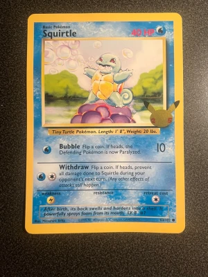 Pokémonkort Squirtle Jumbo - Jumbokort i jättefint skick 