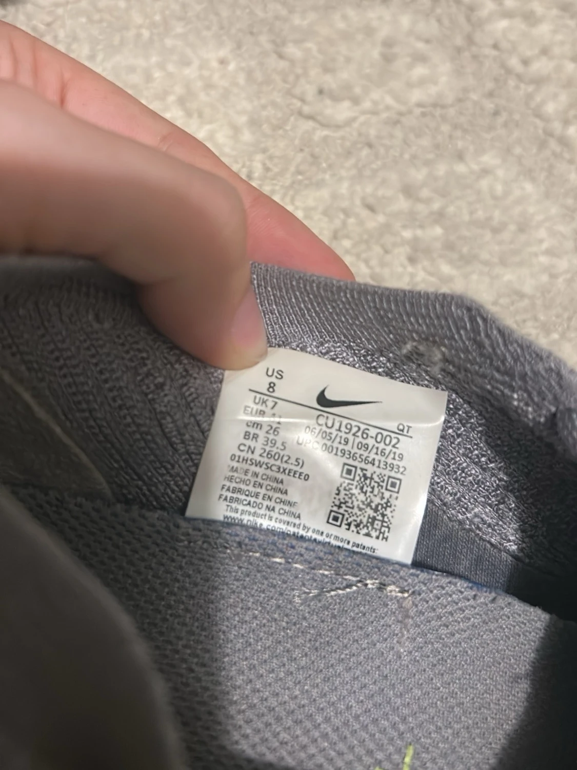 Grå Nike Air sneakers i stickad mesh - 5