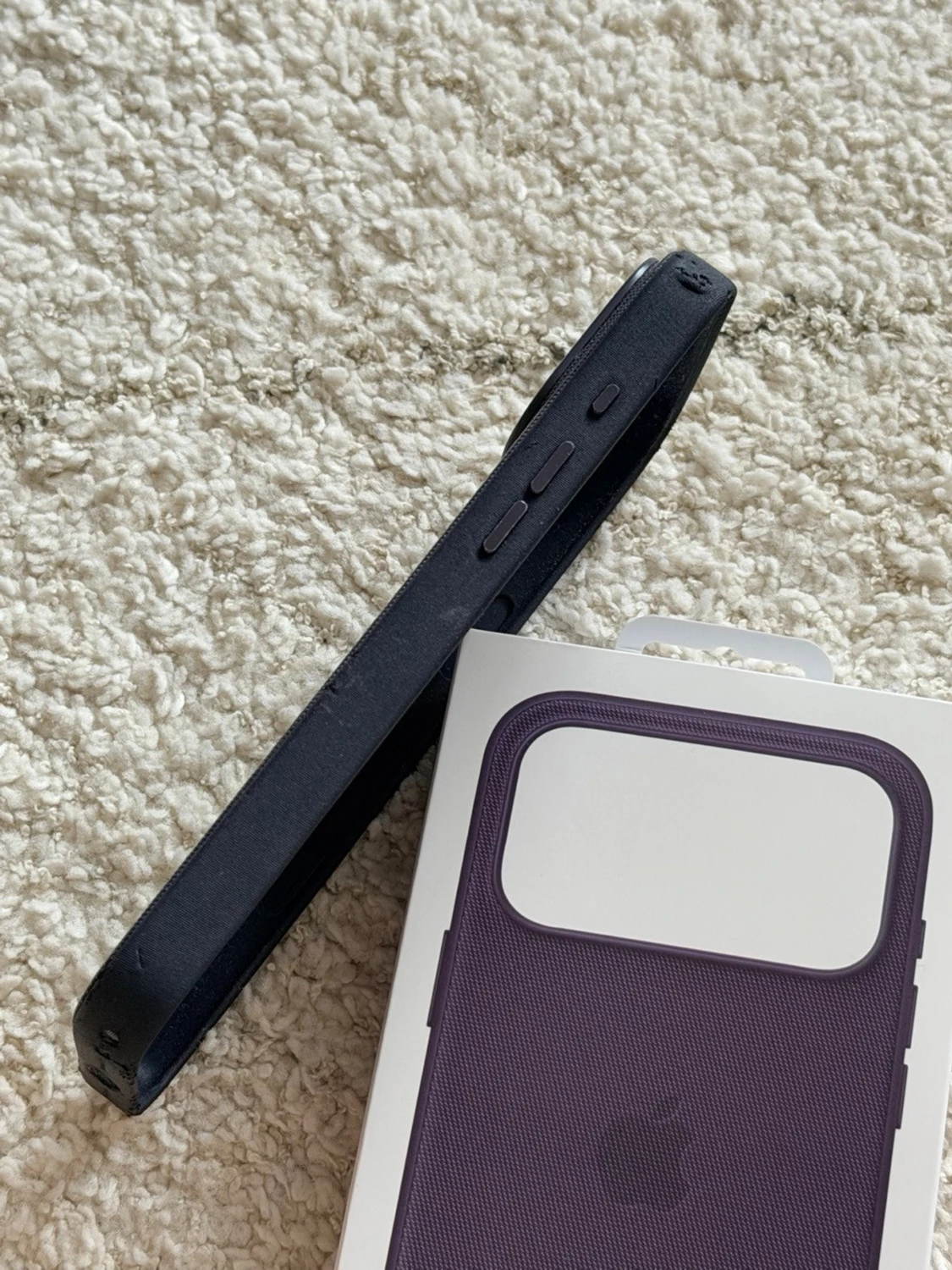 Mörkblåt TechWoven skal iPhone 17 Pro Max - 6