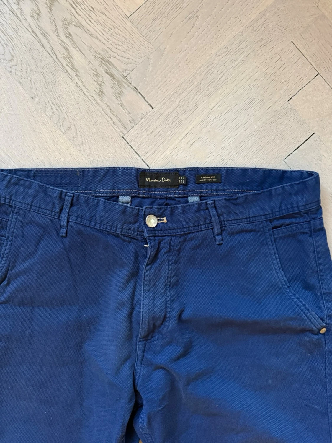 Blå chinos från Massimo Dutti - 1