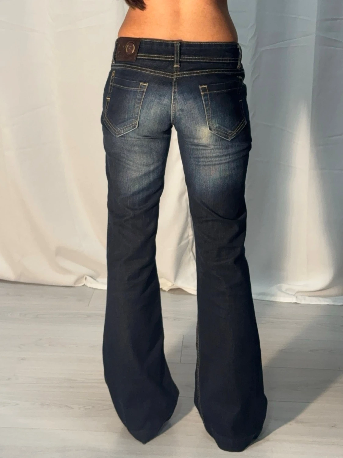Lågmidjade bootcut jeans  - 2
