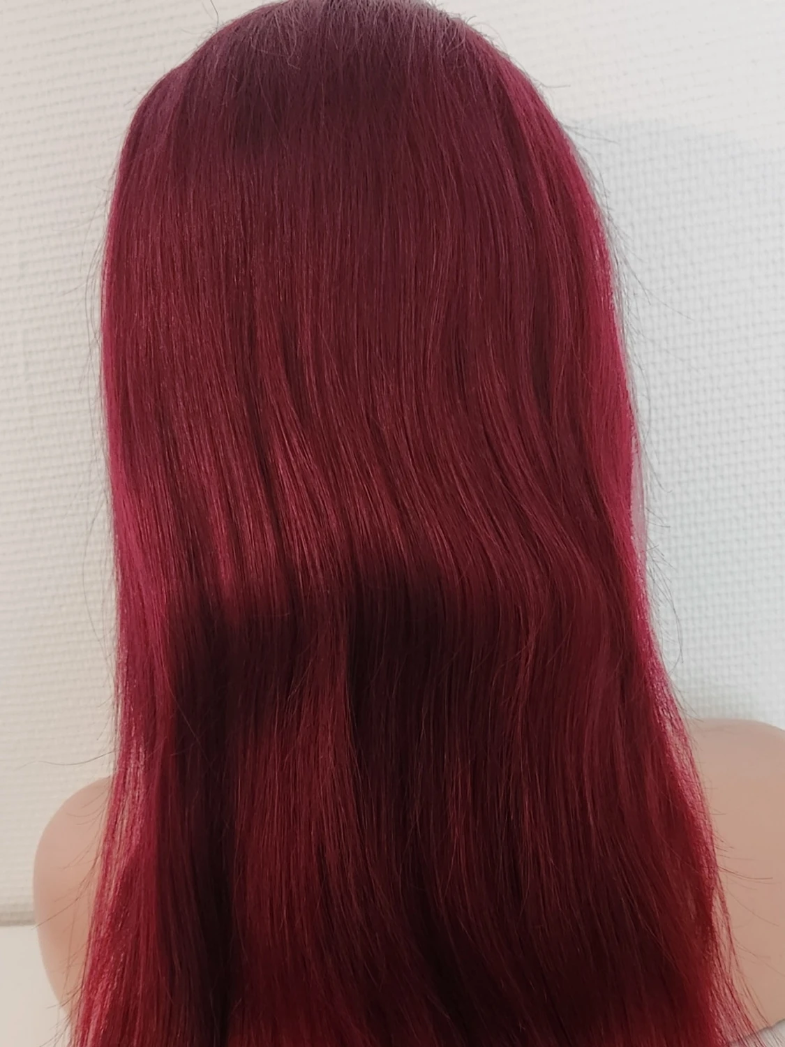 100% human hair SDD, äkta hår Straight wig 24" - 4