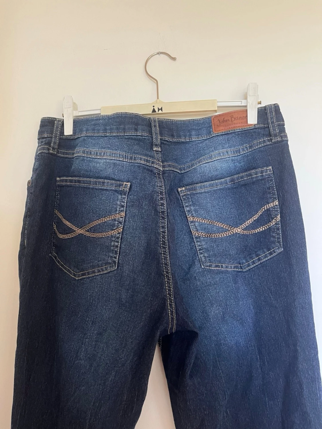 Mörkblå bootcut jeans - 1