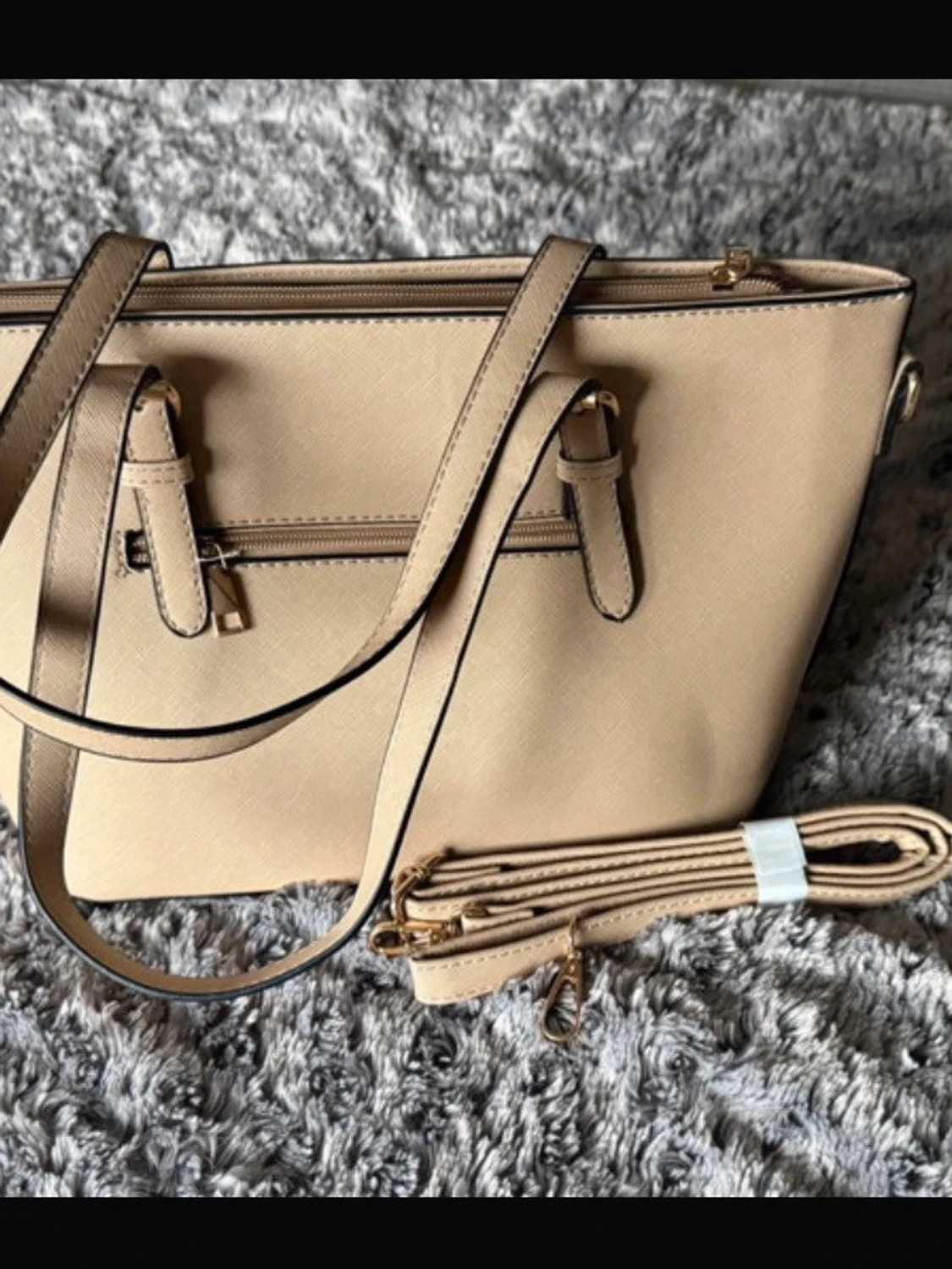 Beige handväska  - 1