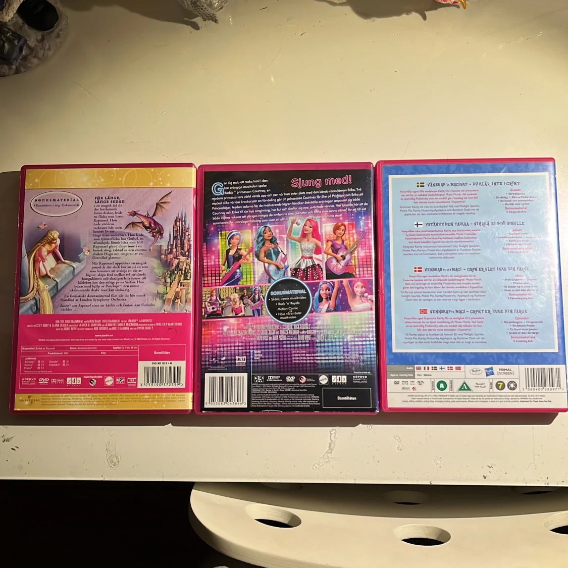 Barbie Rapunzel, Barbie Rock 'n Royals, My Little Pony: Friendship is Magic - 1