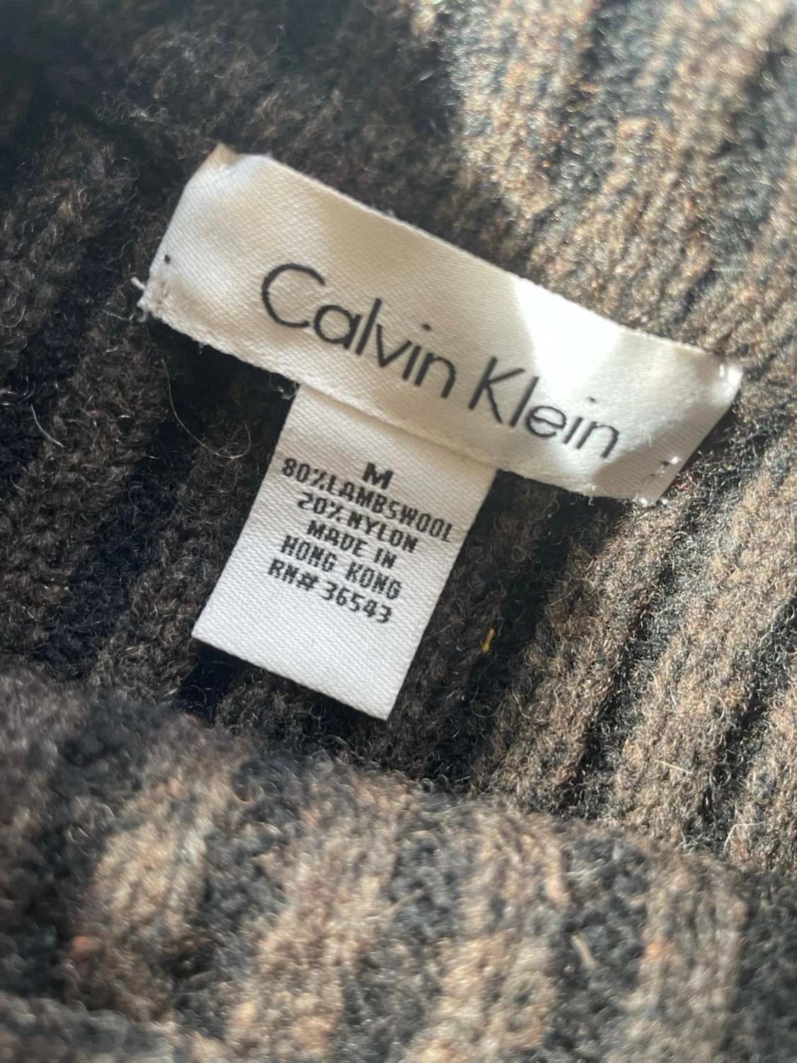 Brun stickad tröja från Calvin Klein - 1