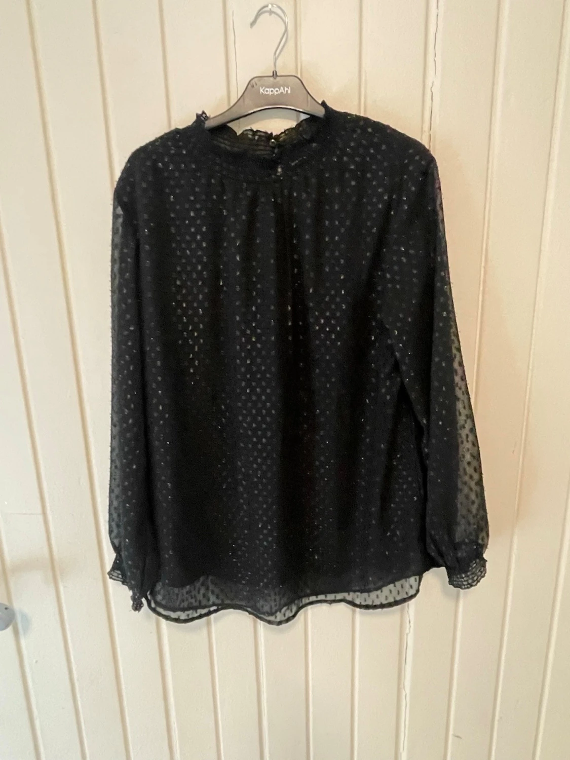 Svart transparent blus från Isolde - 2