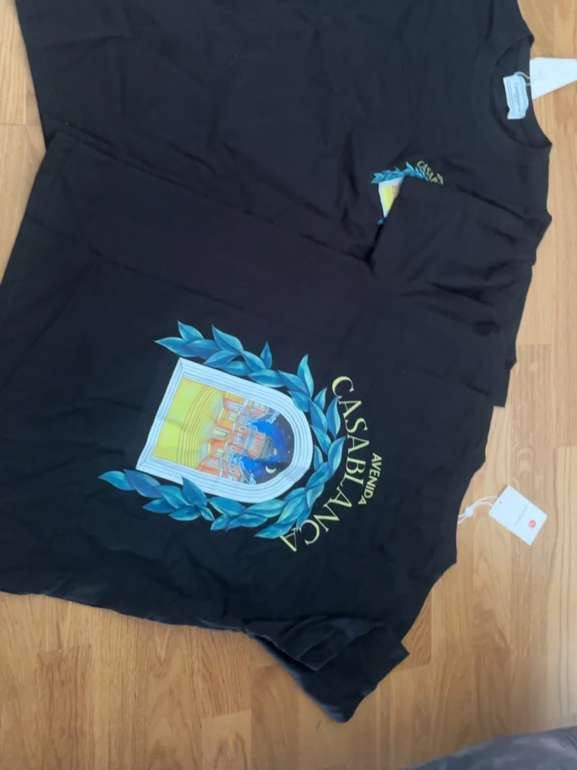 Svart Casablanca t-shirt med tryck