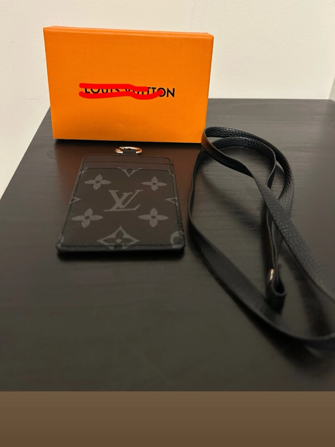 Monogram kort hållare