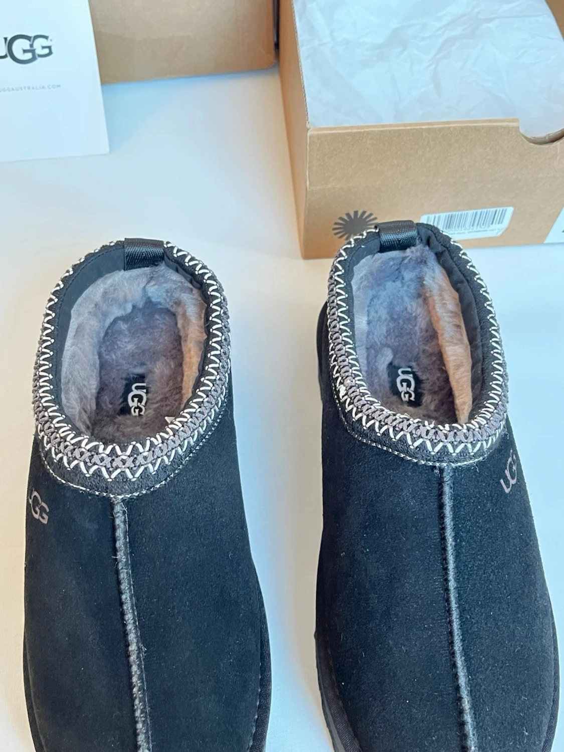 Svarta UGG tofflor med platåsula - 2