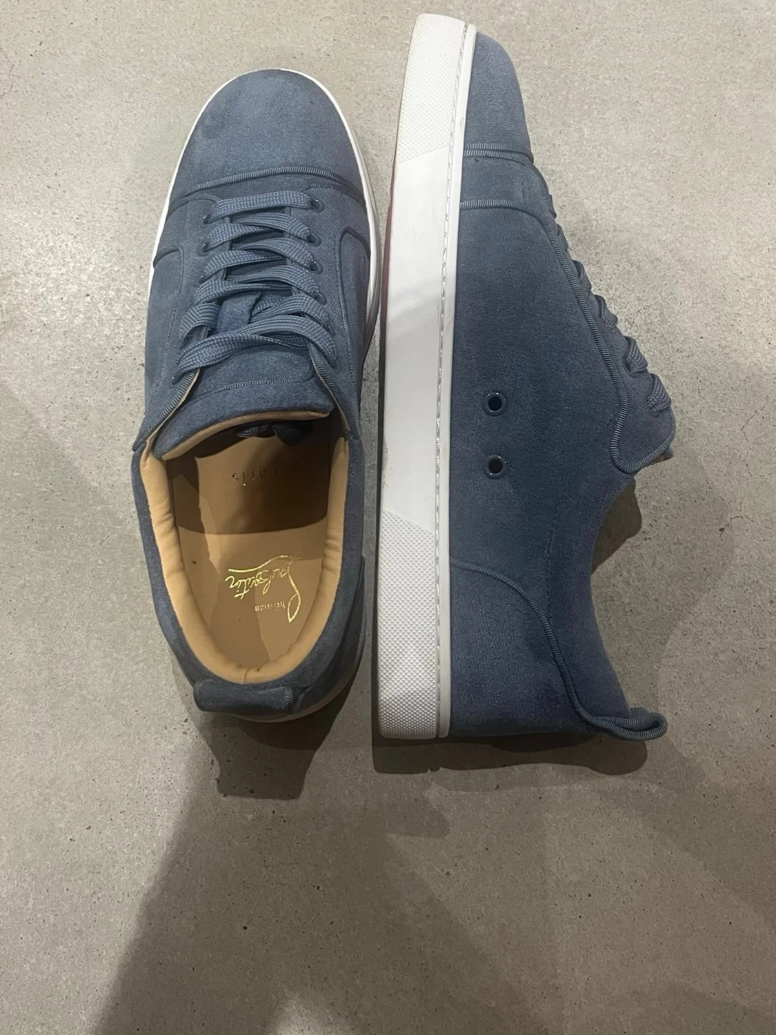 Blåa sneakers från louboutin - 2