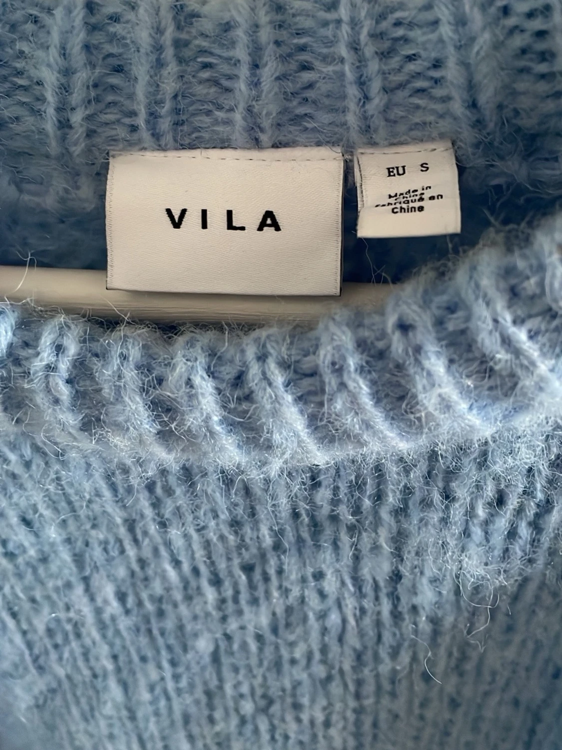 ljusblå stickad tröja - 2