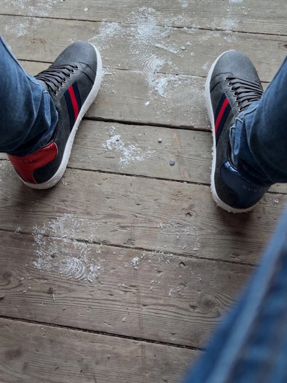 Gucci GG Supreme sneakers svart/röd/blå - 1