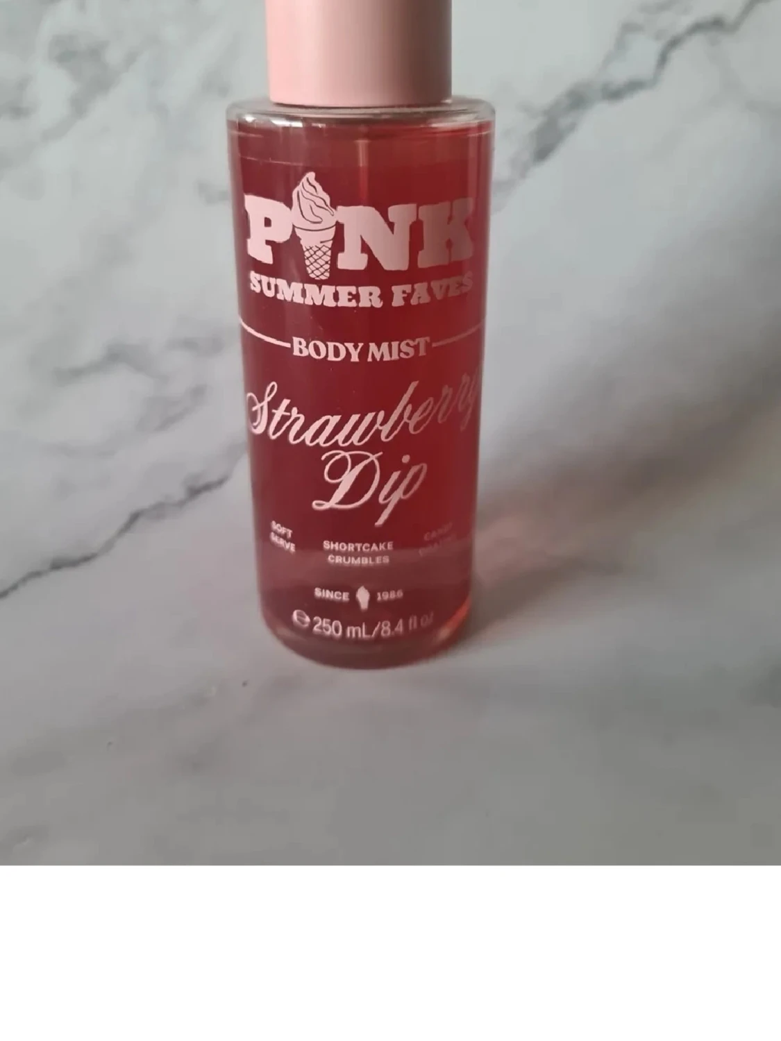 PINK Strawberry Dip Body Mist 
