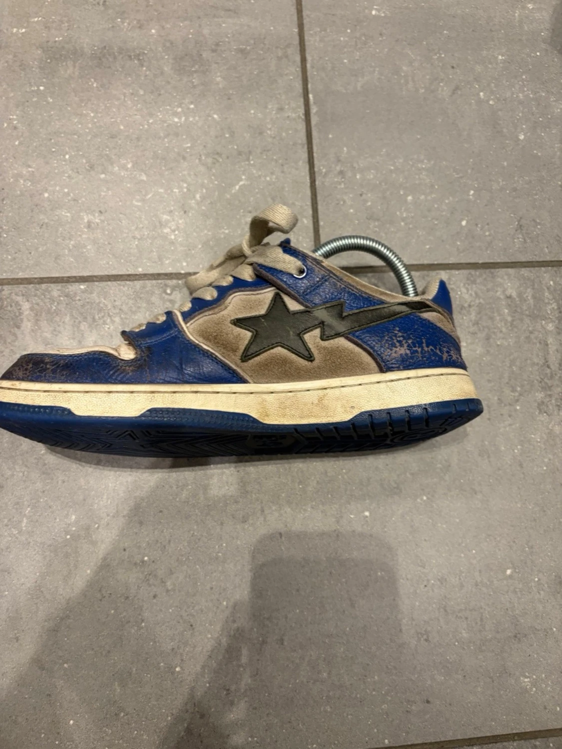 Blå och vita BAPE STA sneakers - 3