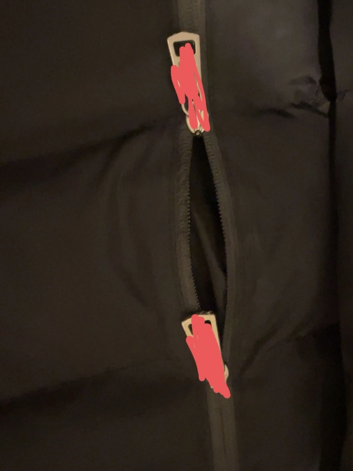 Svart quiltad vinter jacka - 2