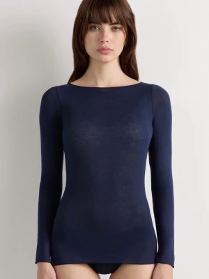 Mörkblå intimissimi - Mörkblå långärmad intimissimi tröja