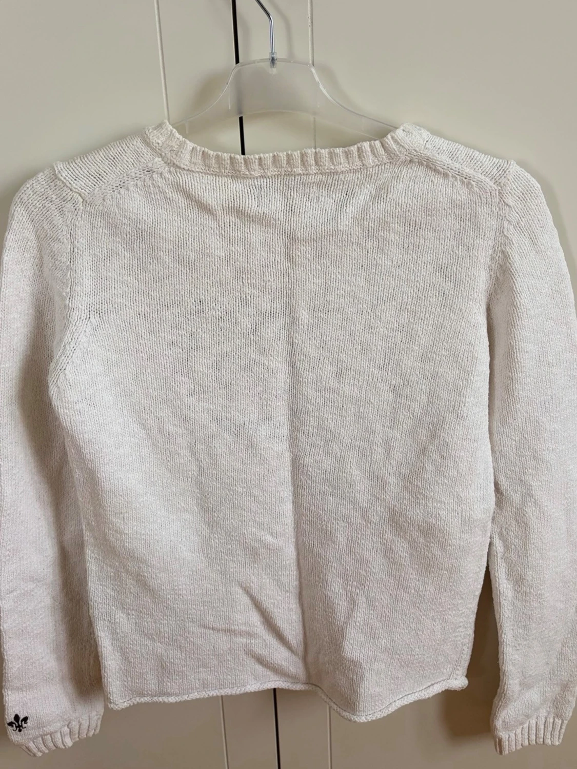 Vit stickad tröja Morris Lady - 2