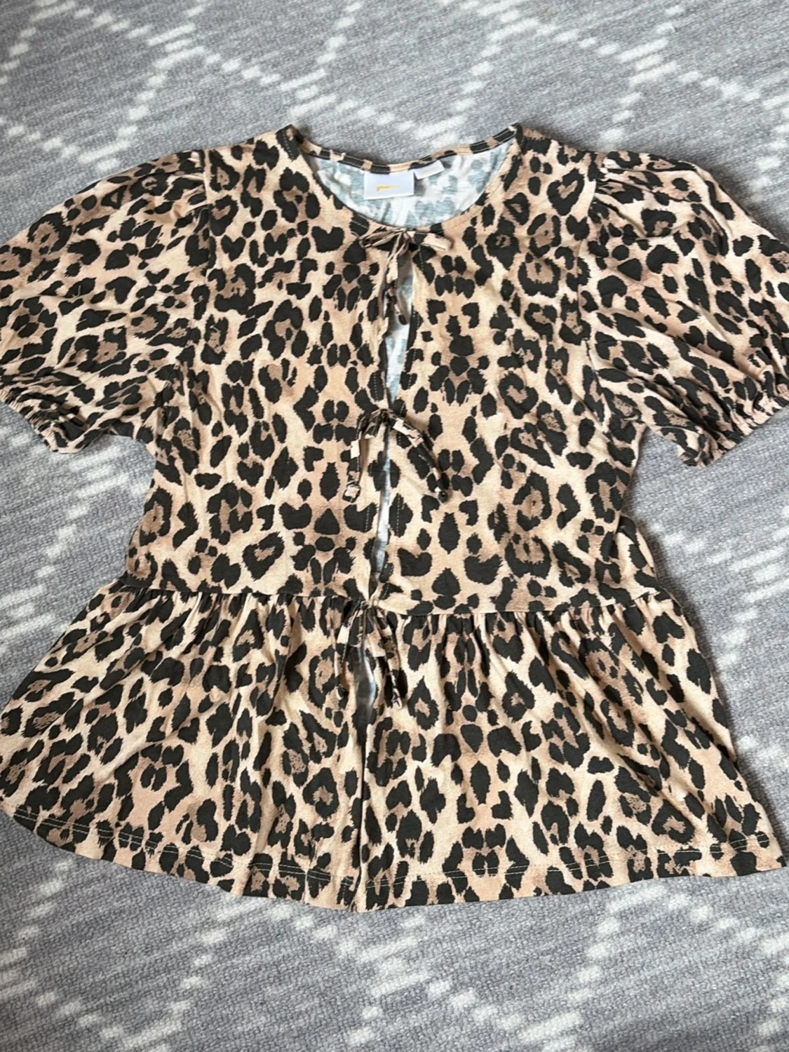 Leopardmönstrad blus - 3