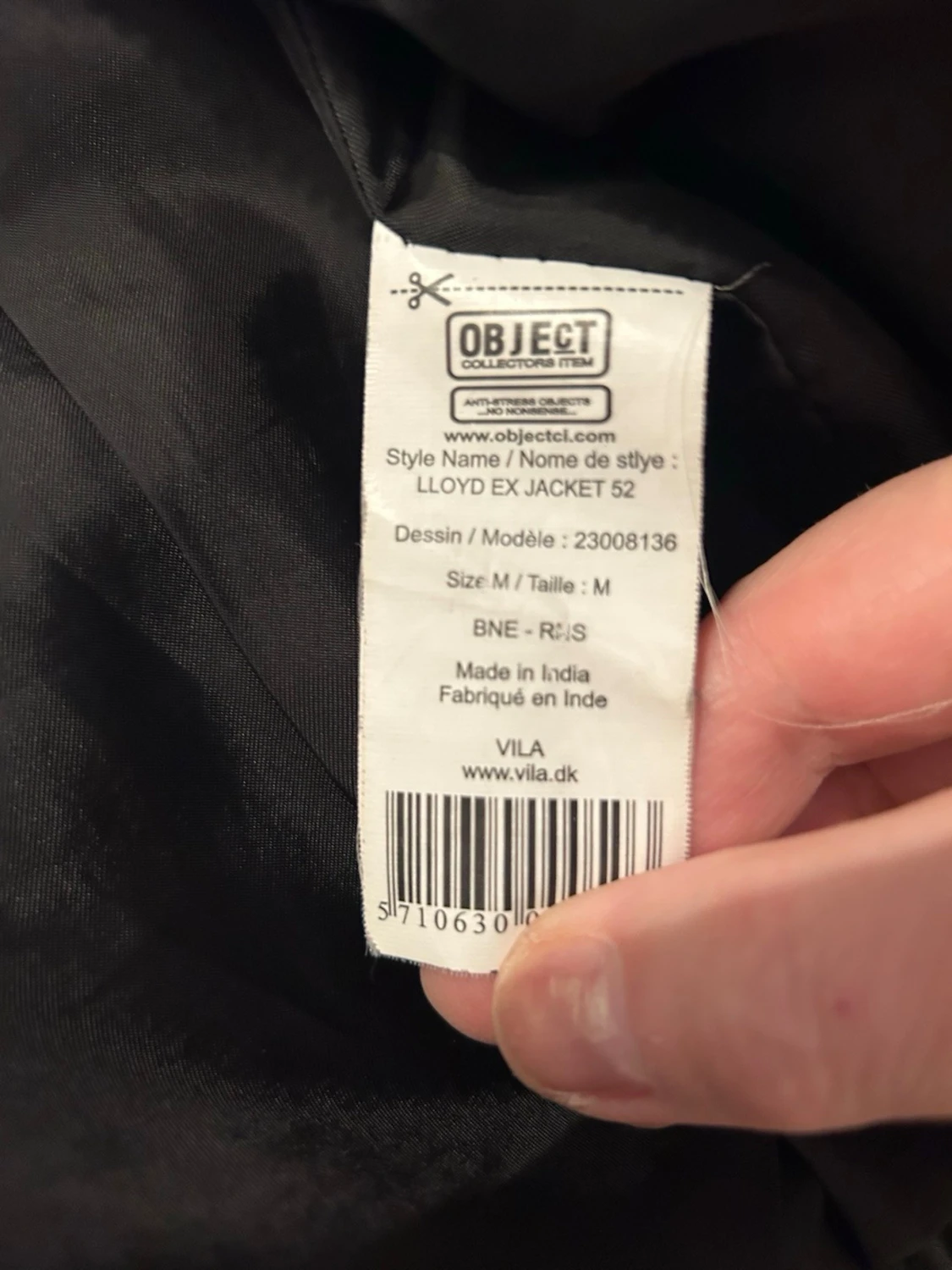 Svart skinnjacka från Object - 5