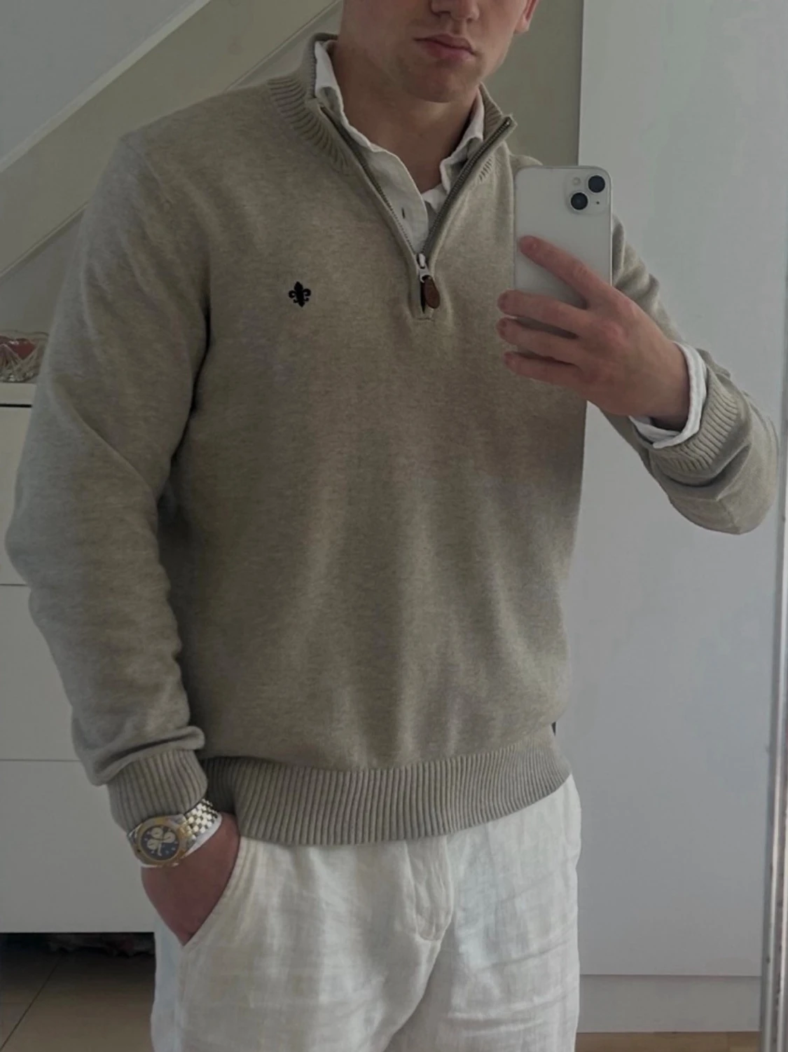 Morris half zip tröja