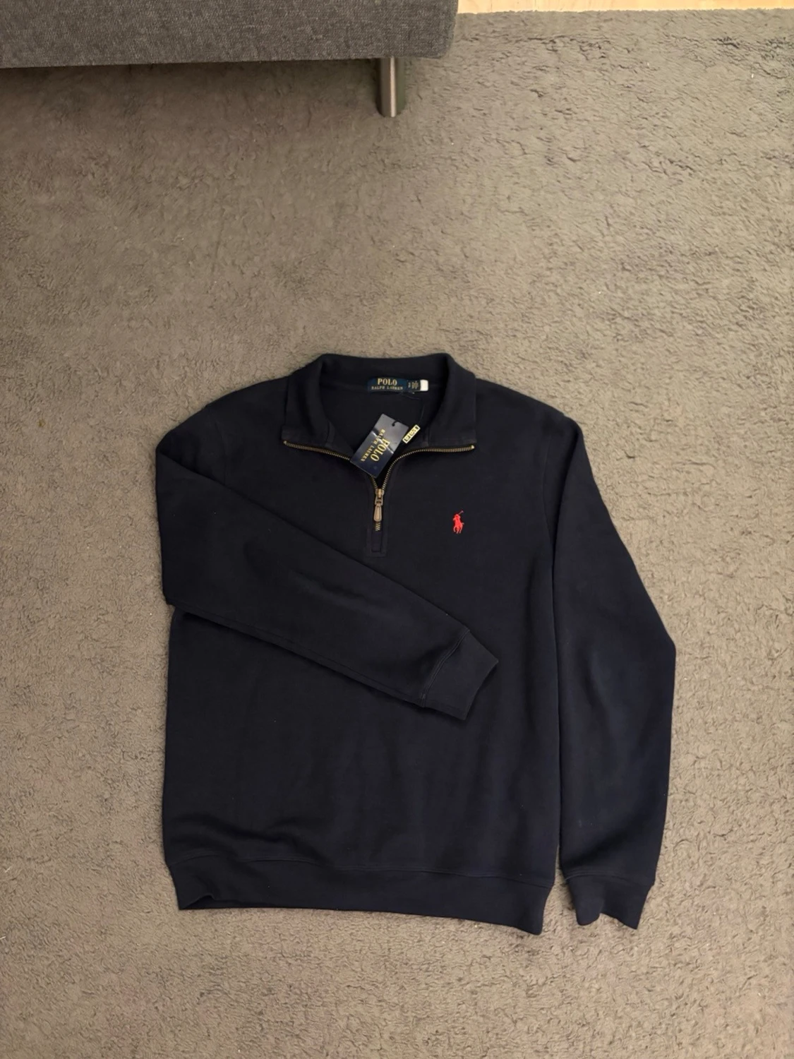 Mörkblå half-zip tröja Polo Ralph Lauren