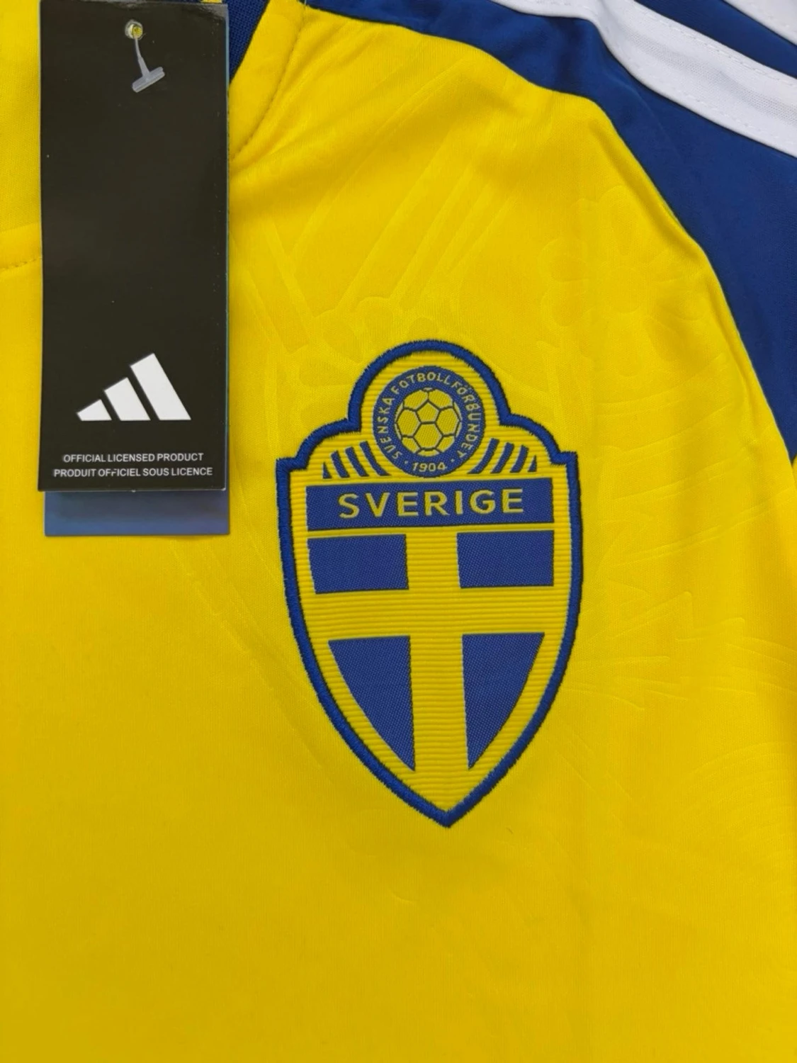 Svensk landslagströja Adidas gul/blå - 3