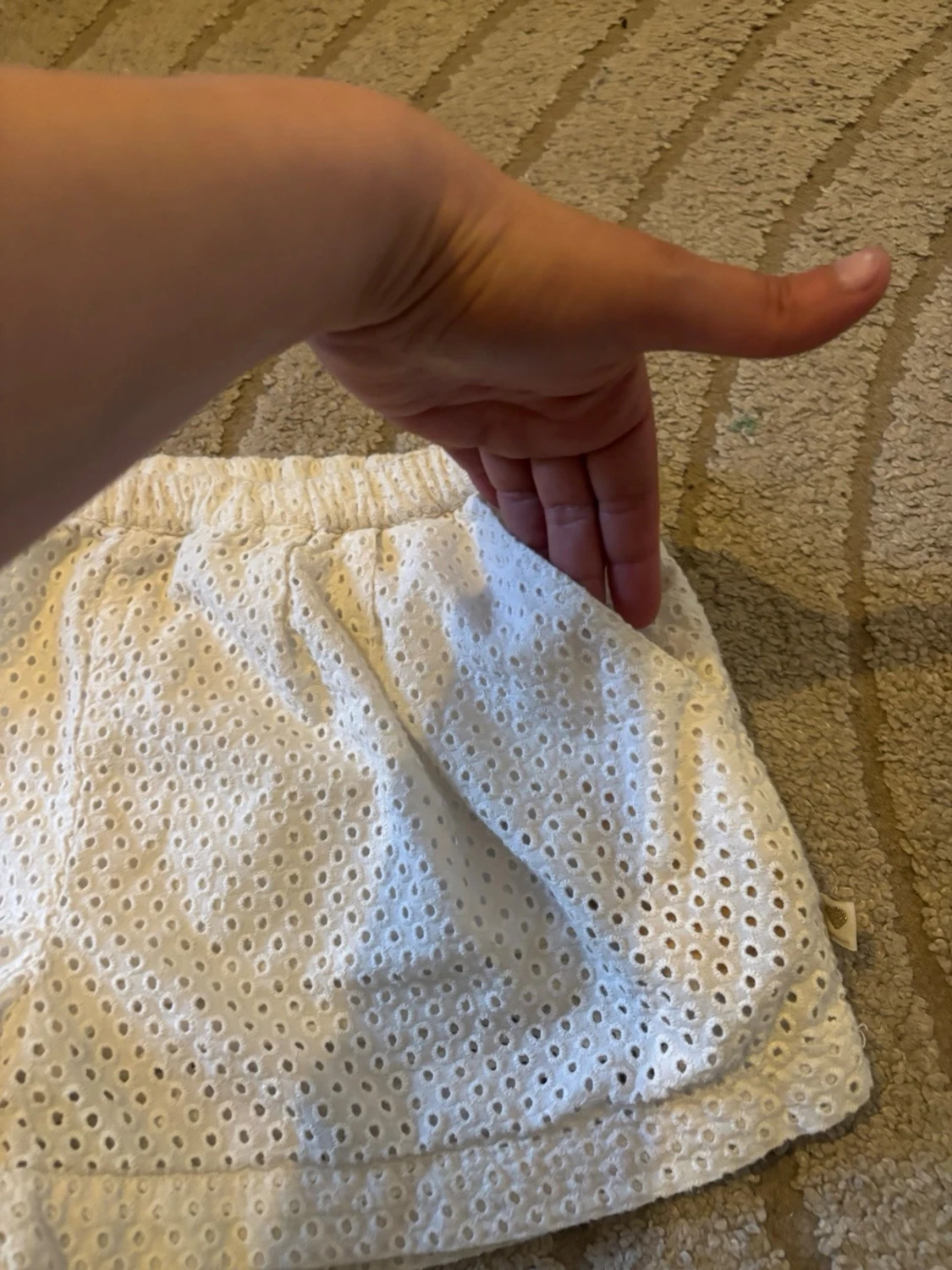 Vita lågmidjade spetsshorts🩷 - 2