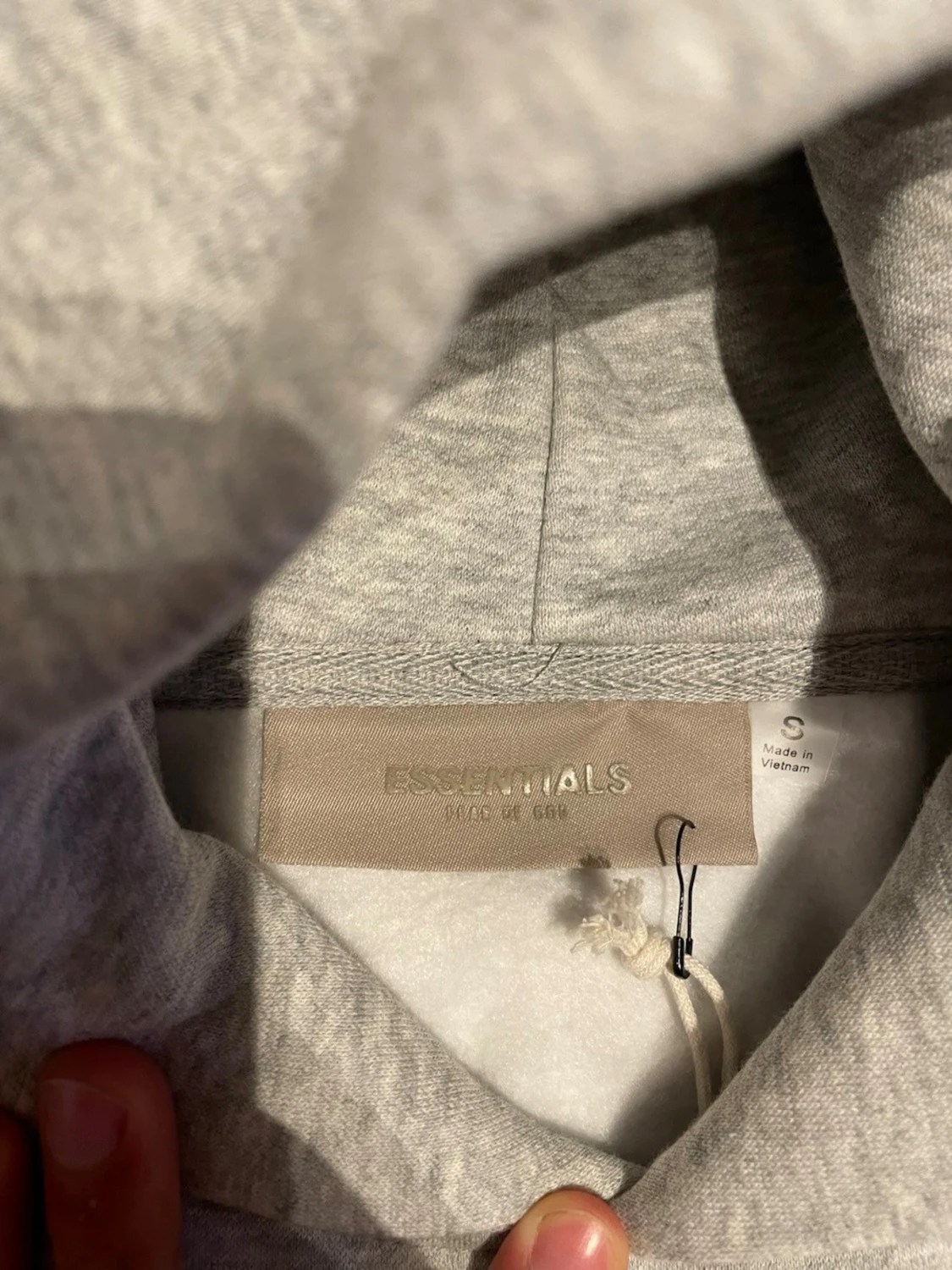 Grå Essentials Fear of God hoodie - 1