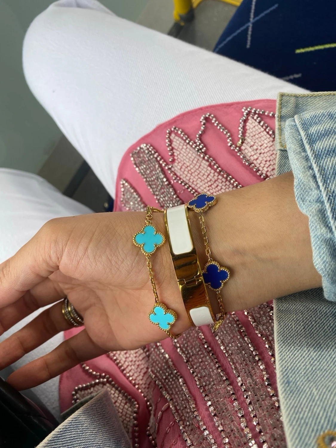 Armband  bästa kvalitet 18 guldpläterad stämpel finns - 1
