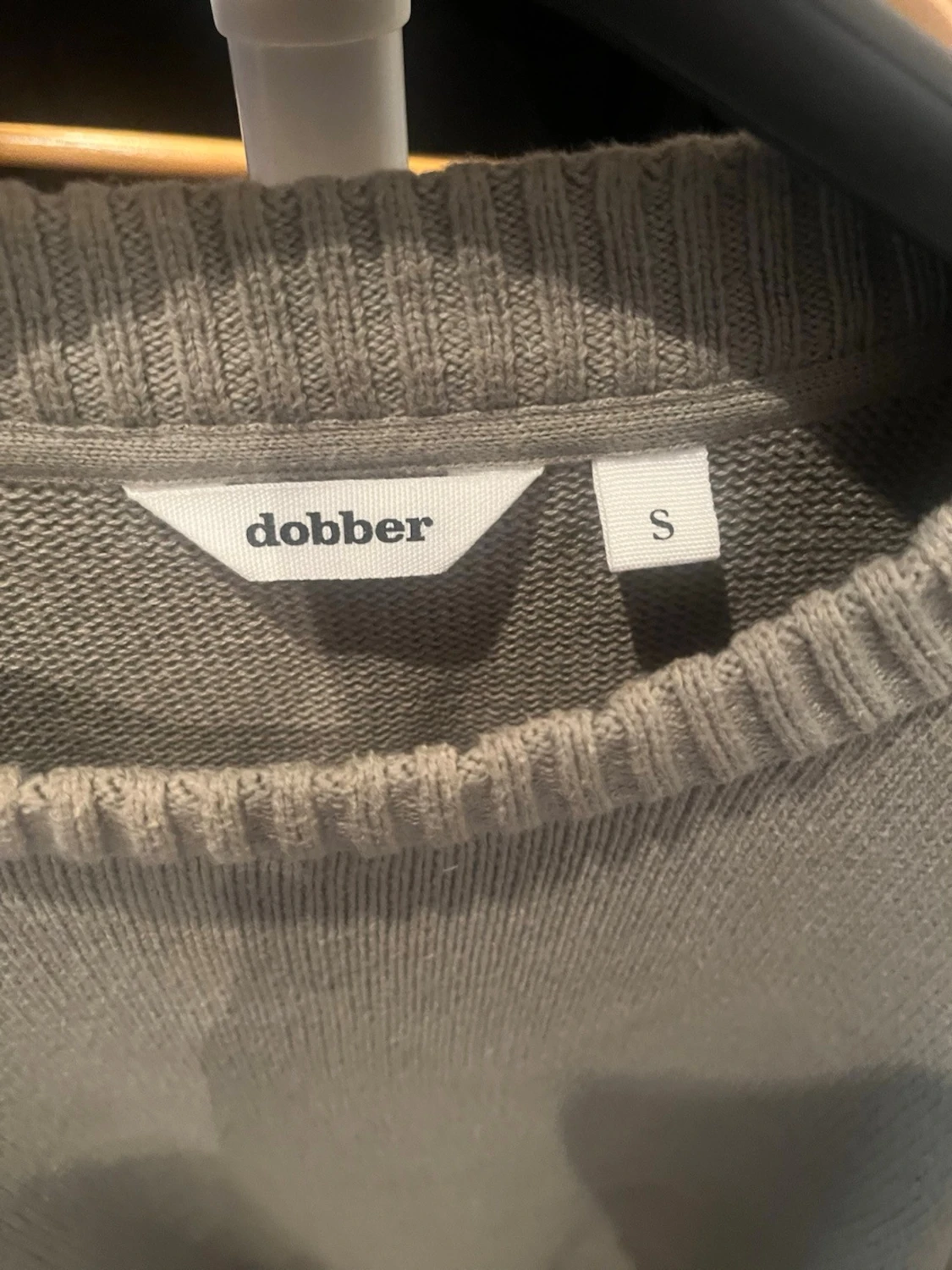 Olivgrön stickad tröja Dobber S - 1