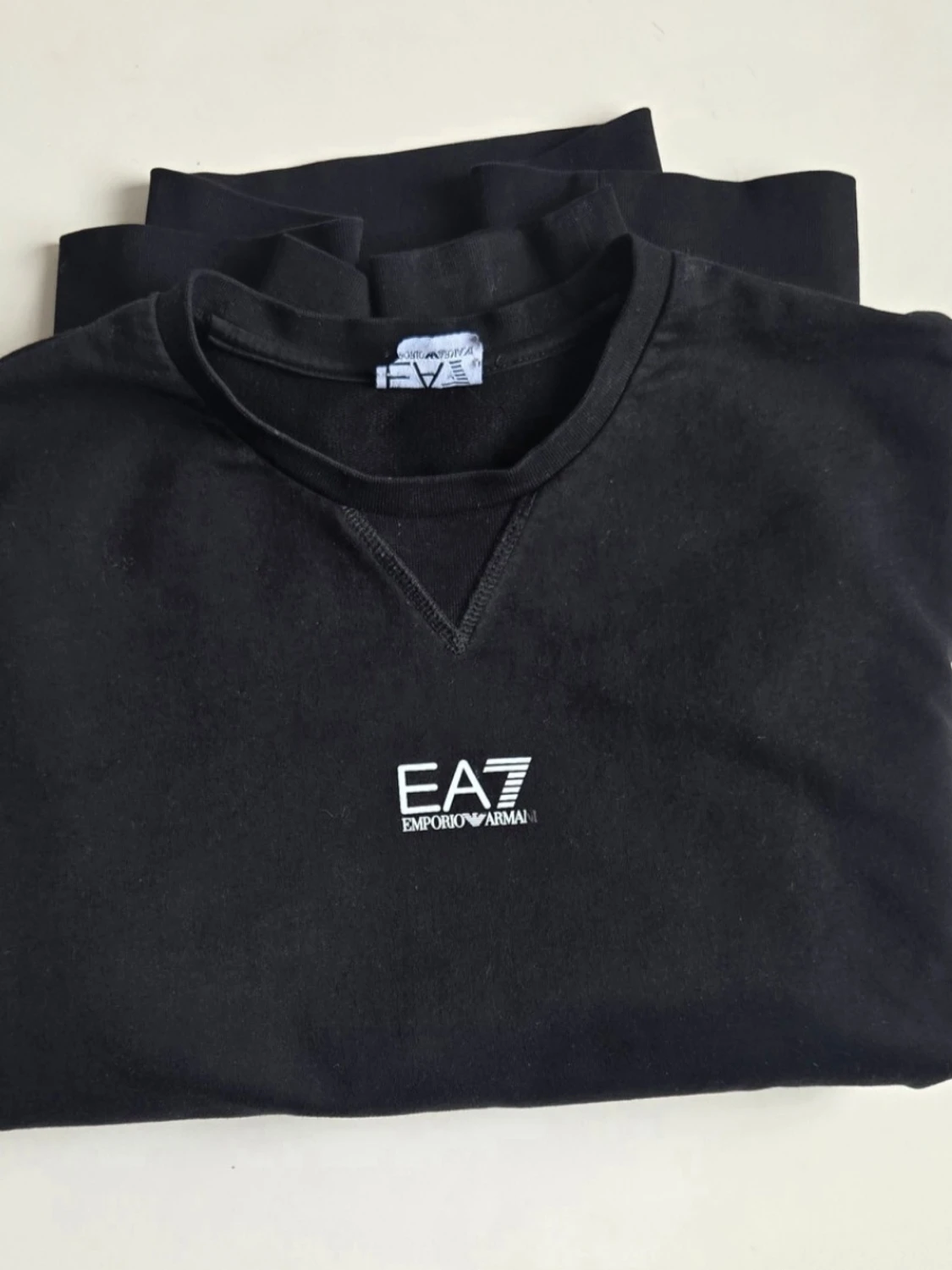 Svart sweatshirt från EA7 Emporio Armani - 1