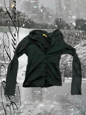 Svart figursydd skjorta - Svart figursydd skjorta, fint material, snygg vibe.