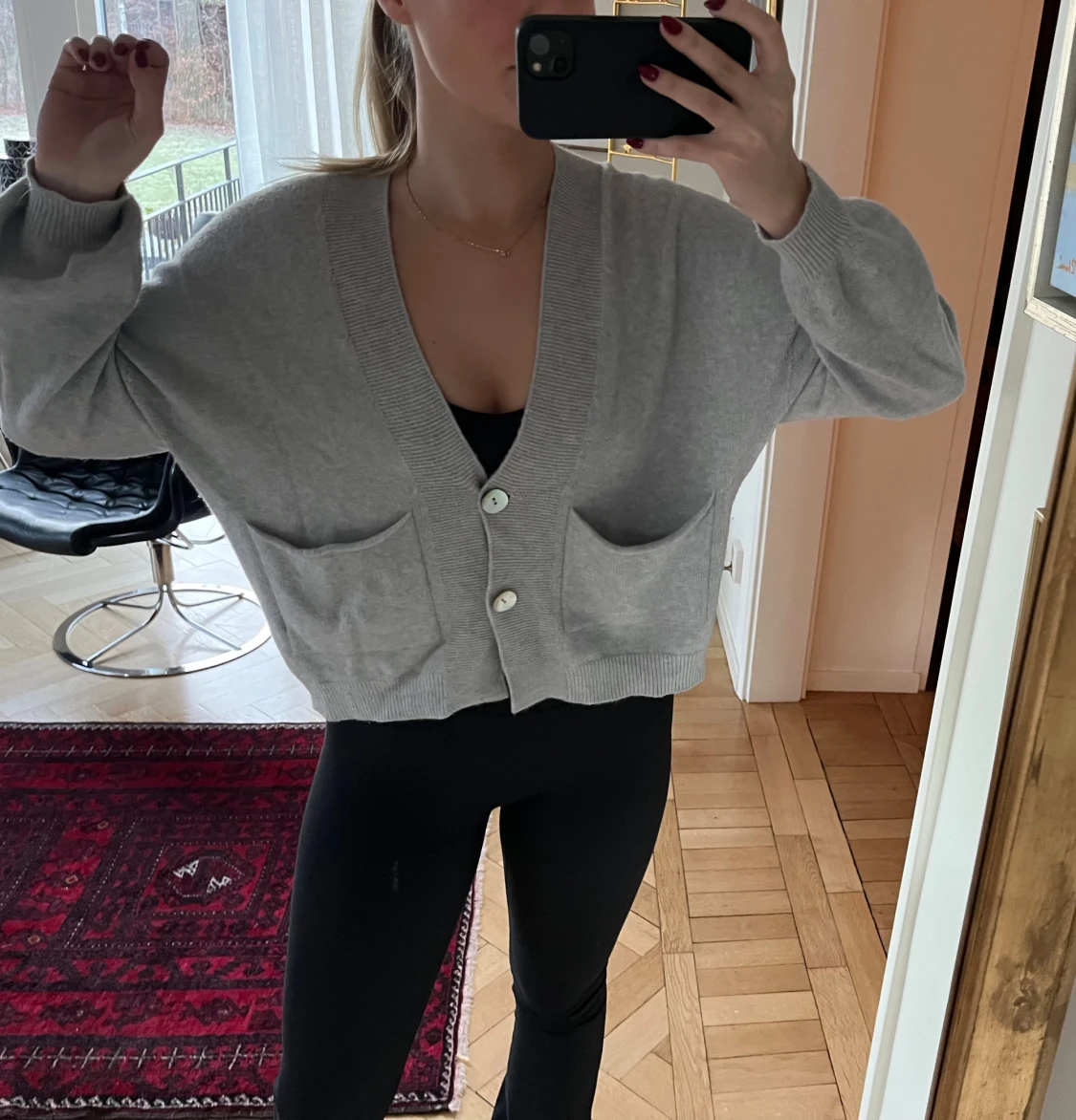 Grå cardigan - 2