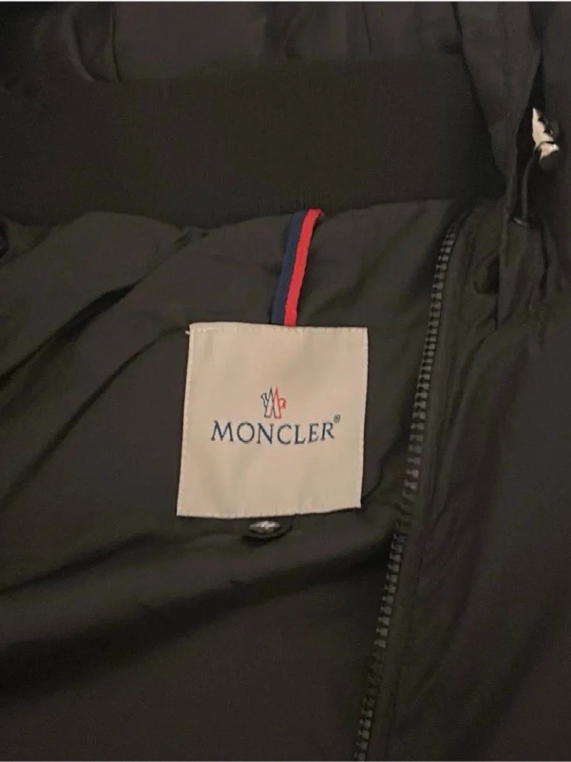 Svart Moncler vindjacka med huva - 4
