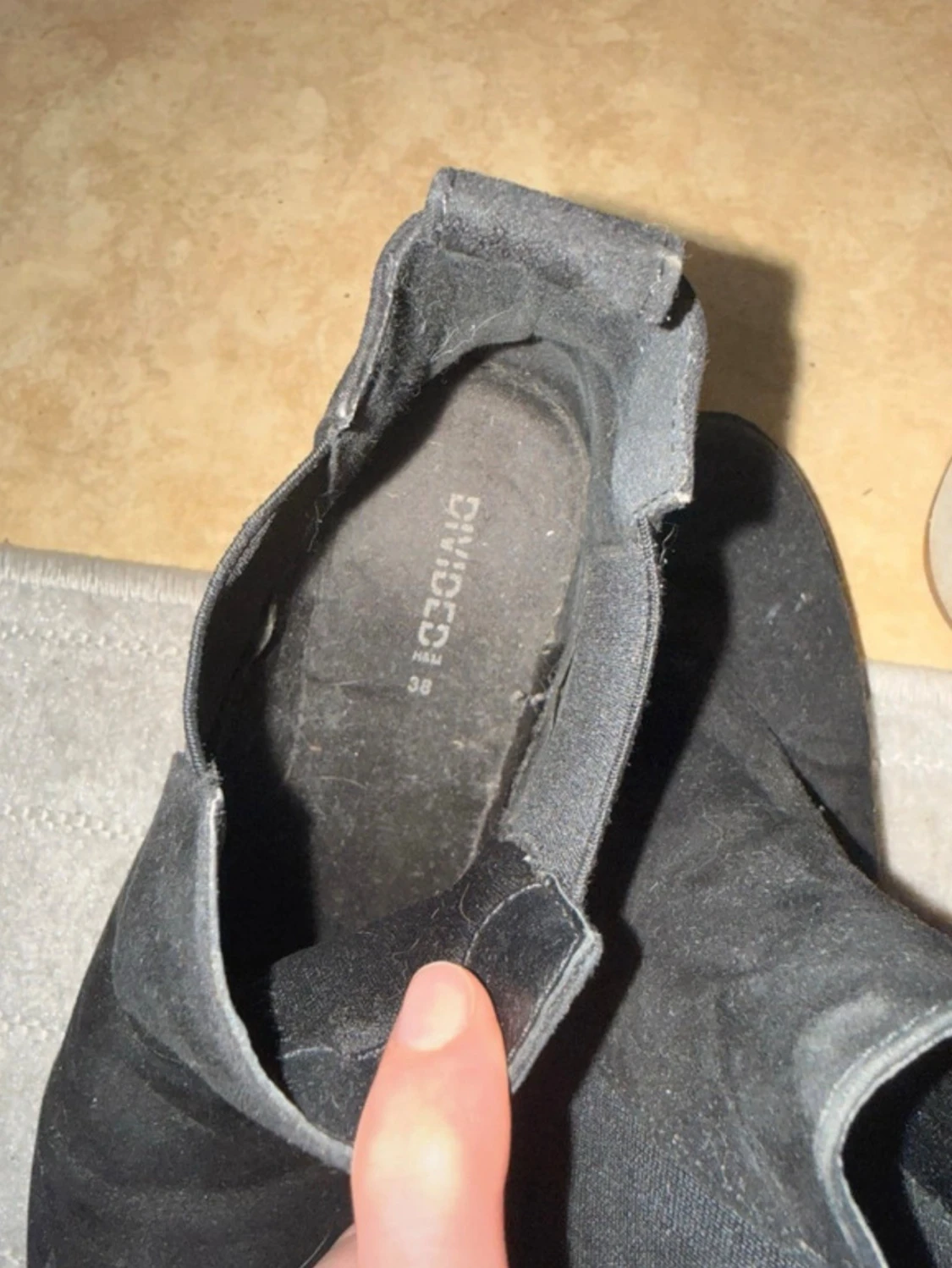 Svarta Chelsea boots med klack - 3