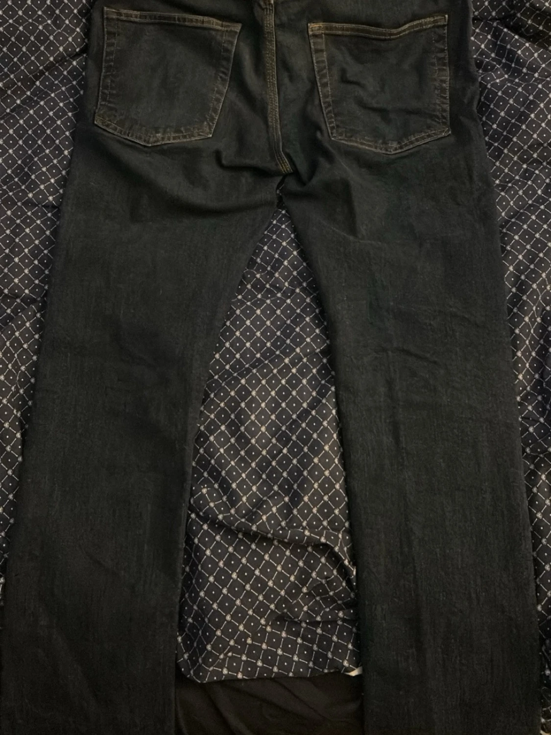Mörkblå slim fit jeans från lager 157 - 1