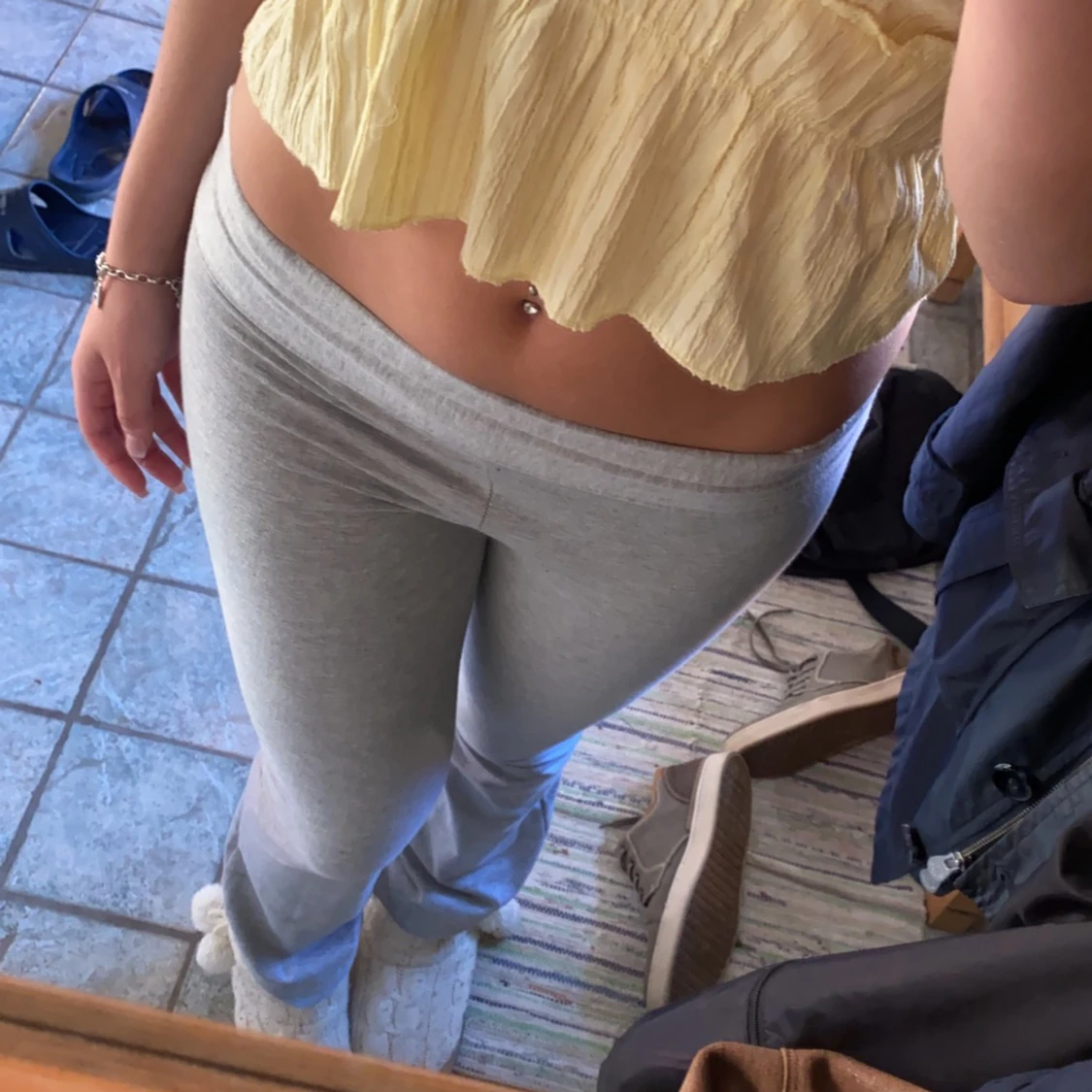 Gråa yogapants