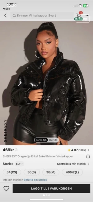 Vinter jacka  - Köpte jackan från shein och har knappt använt den.