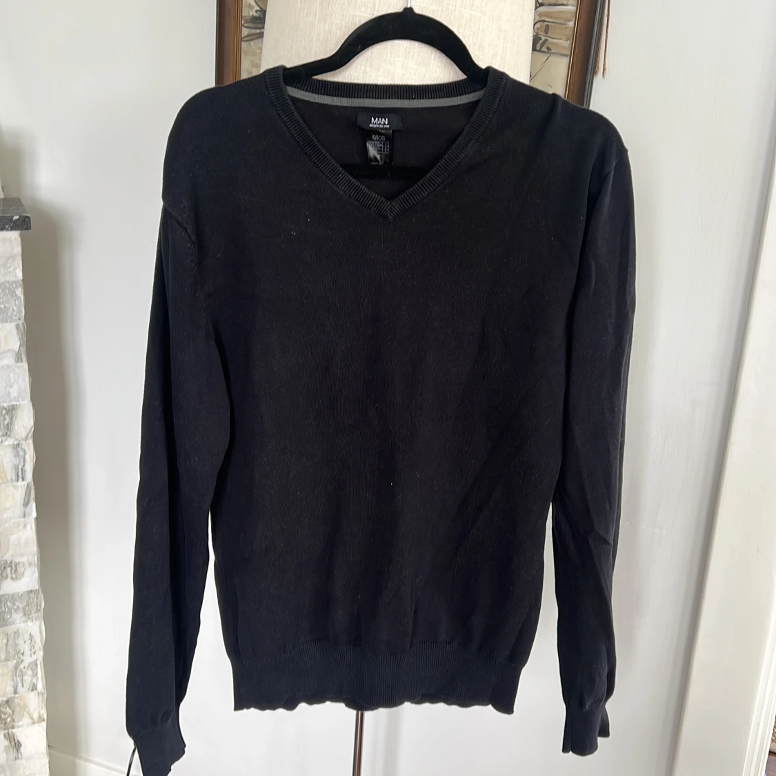 V-ringad bomullströja