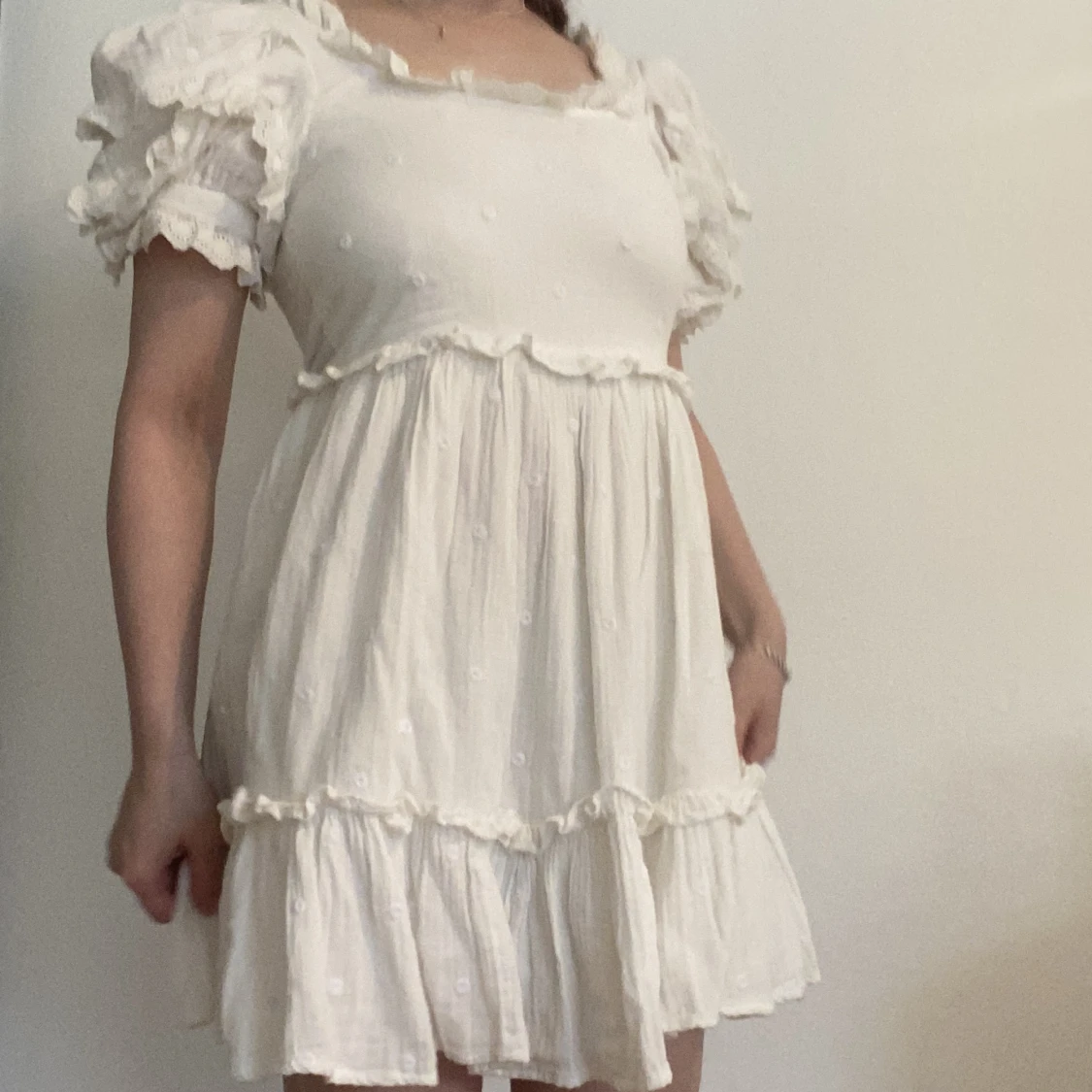 Vit studentklänning