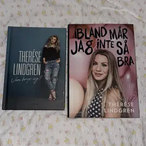 Två böcker av Therese Lindgren! Vem bryr sig? & Ibland mår jag inte så bra.  110kr/st eller båda för 200! Vid köp av en skicka pm, vid köp av båda tryck på ”köp nu” 💓