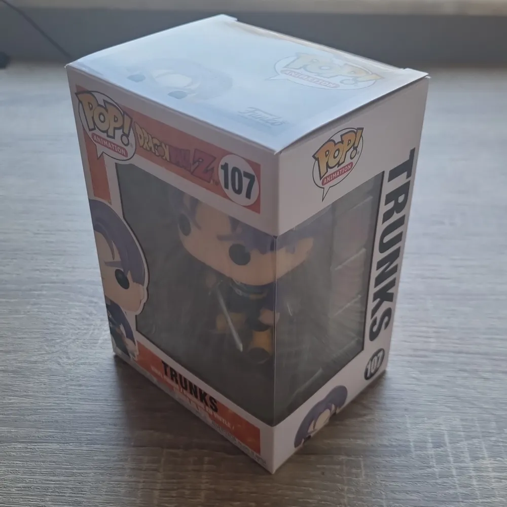 Trunks Funko Pop från Dragon Ball Z nr107, helt ny sikt.. Övrigt.