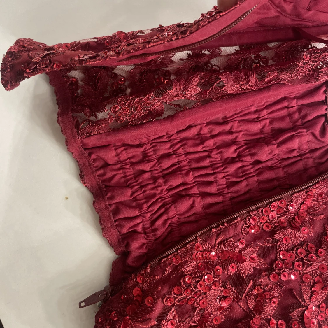 Vintage paljett korsett  - 91